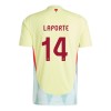 Maglia ufficiale Spagna Aymeric Laporte 14 Trasferta Euro 2024 per Uomo